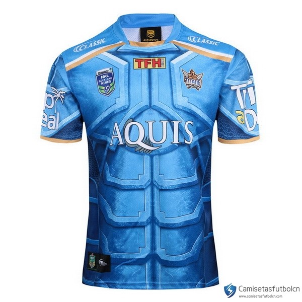 Camiseta Gold Coast Titans Classic Auckland 9's 2017-18 Azul